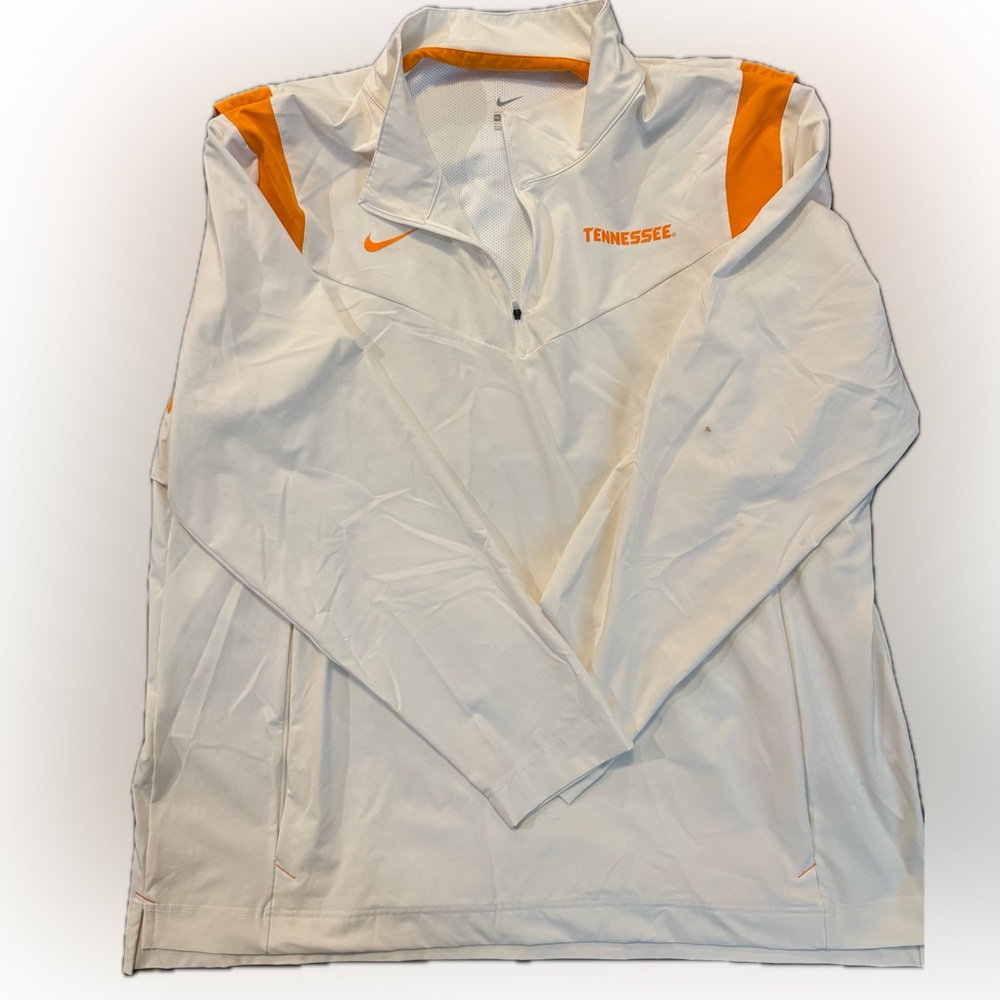 Nike Tennessee Volunteers Slight Off White and Orange Athletic Pullover Mens XXL